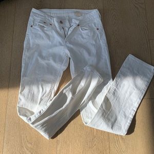 H and m white skinny jeans